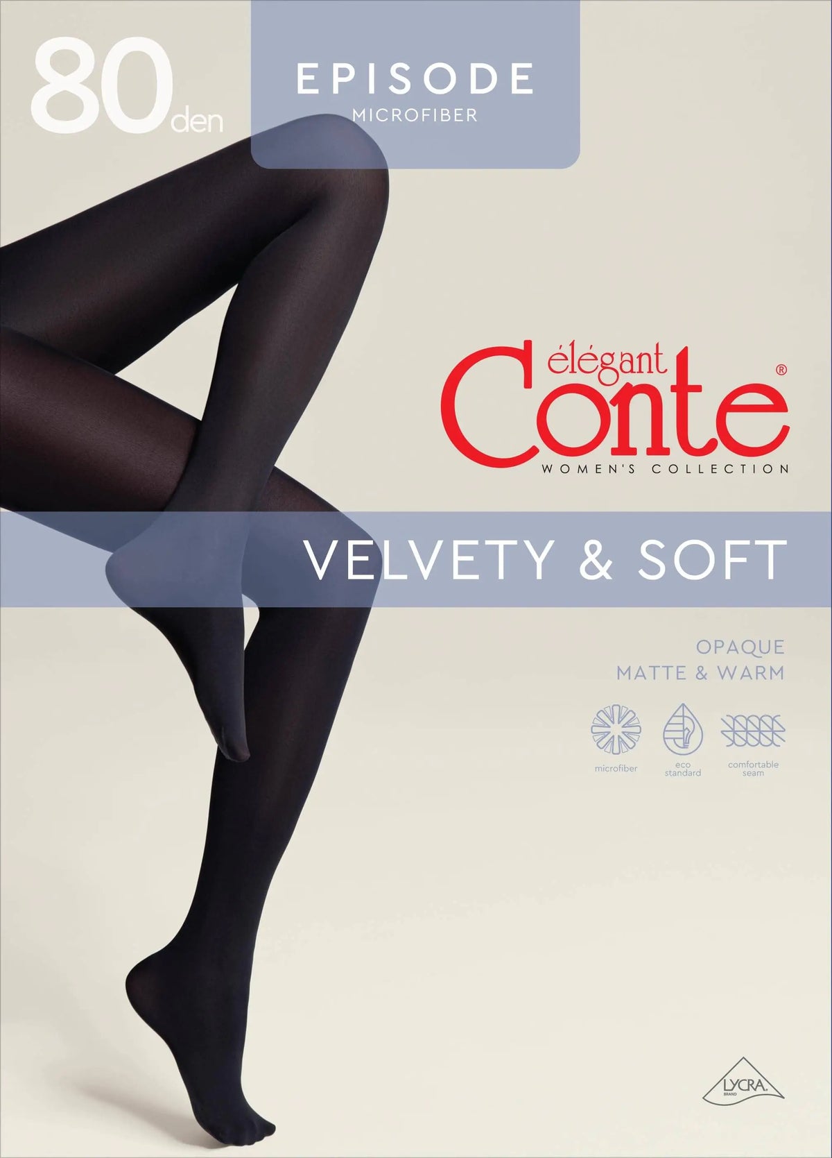 Tights Conte Episode 80 Den - Microfibra Matte Opaque