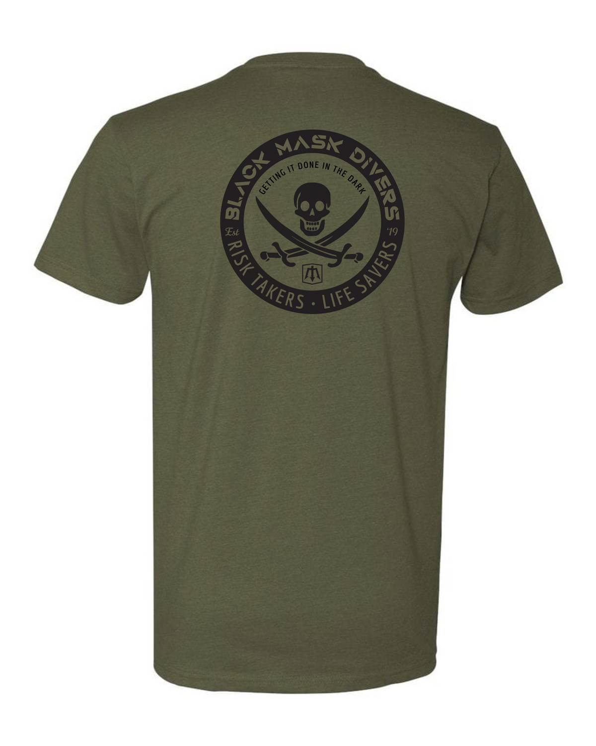 Jolly Roger T-shirt Mil Green