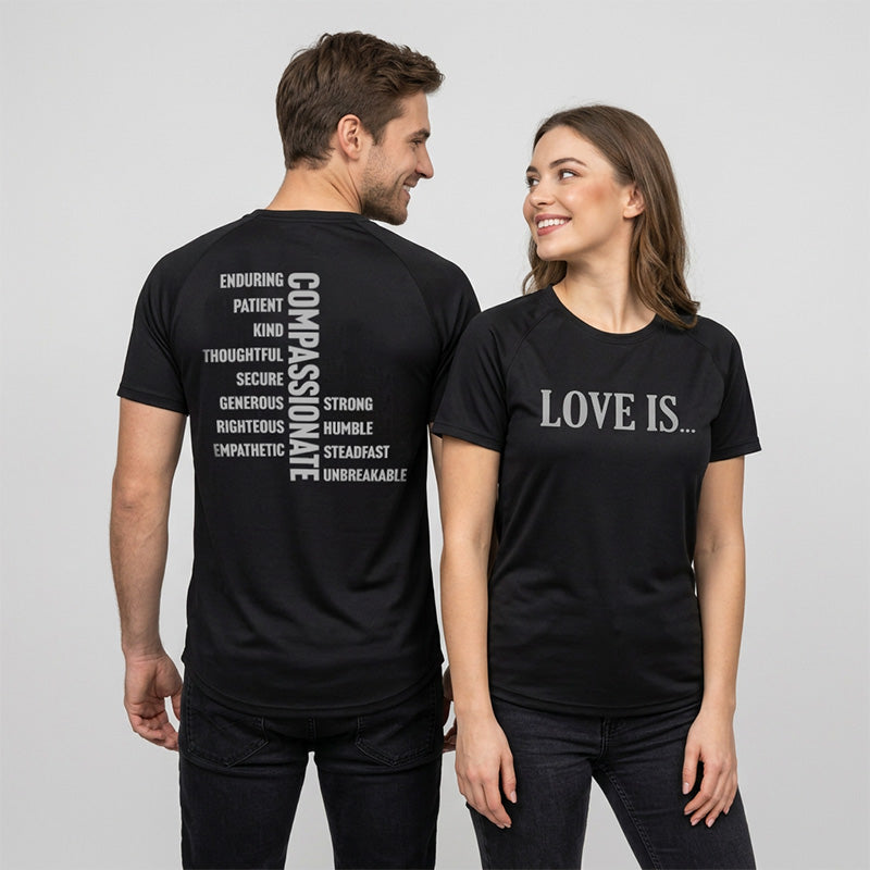 LOVE IS... Luxury Bamboo T-Shirt (Black)
