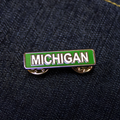 Enamel Pin - Michigan Street Sign