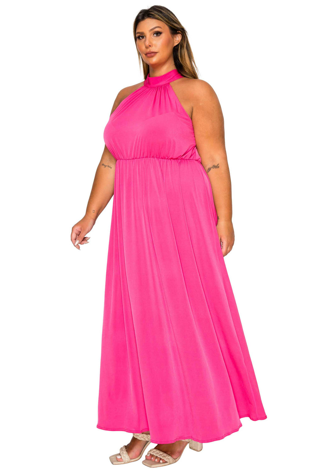 Cassia Halter Neck Dress