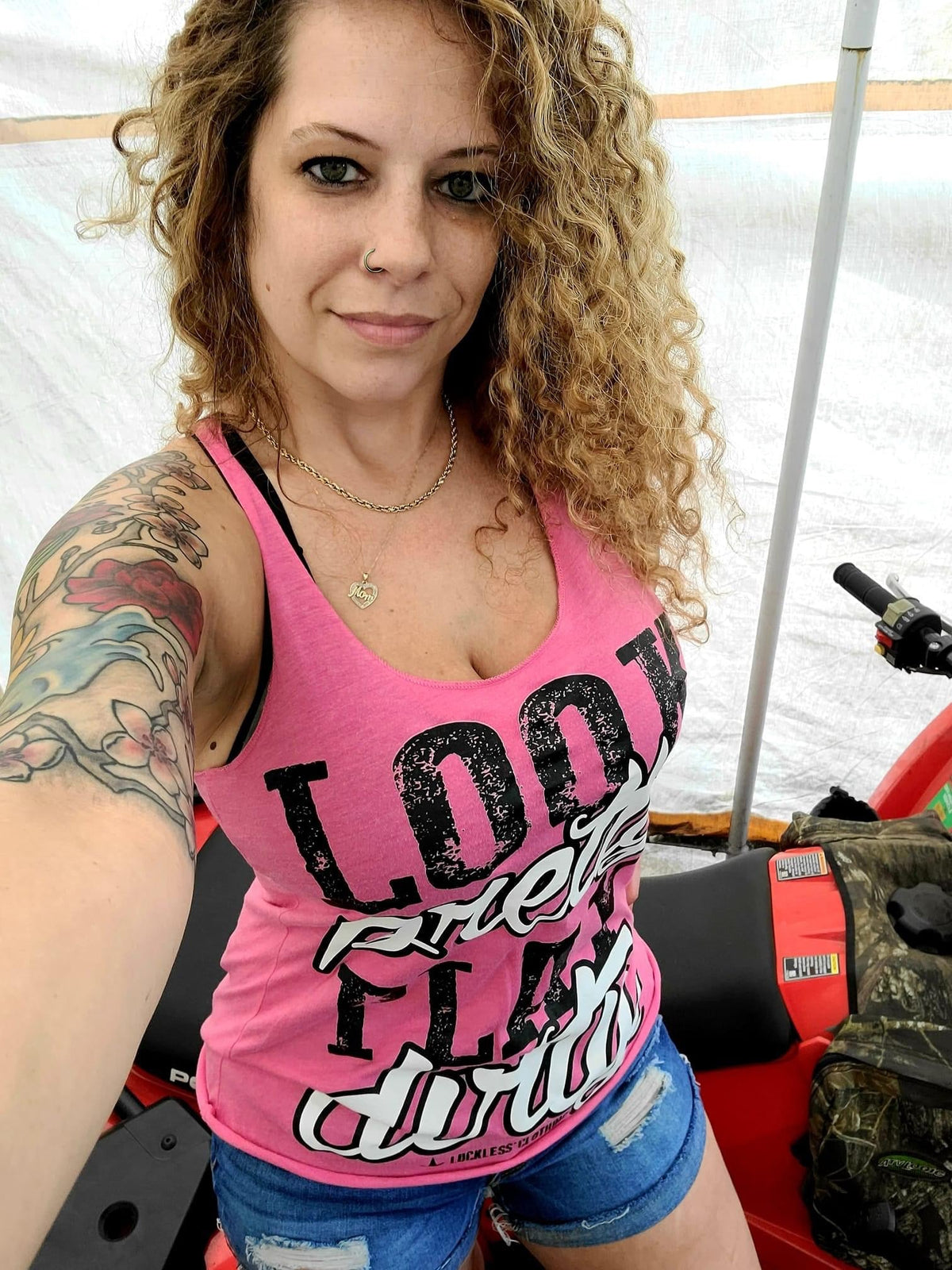 Look Pretty Play Dirty Tank Top