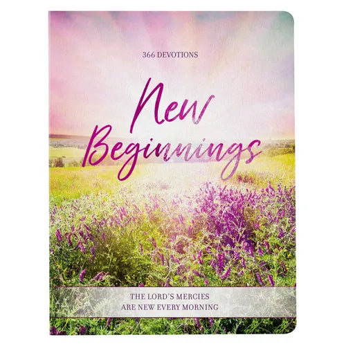 Devotional New Beginnings Pink Floral Softcover Feb. - Paperback