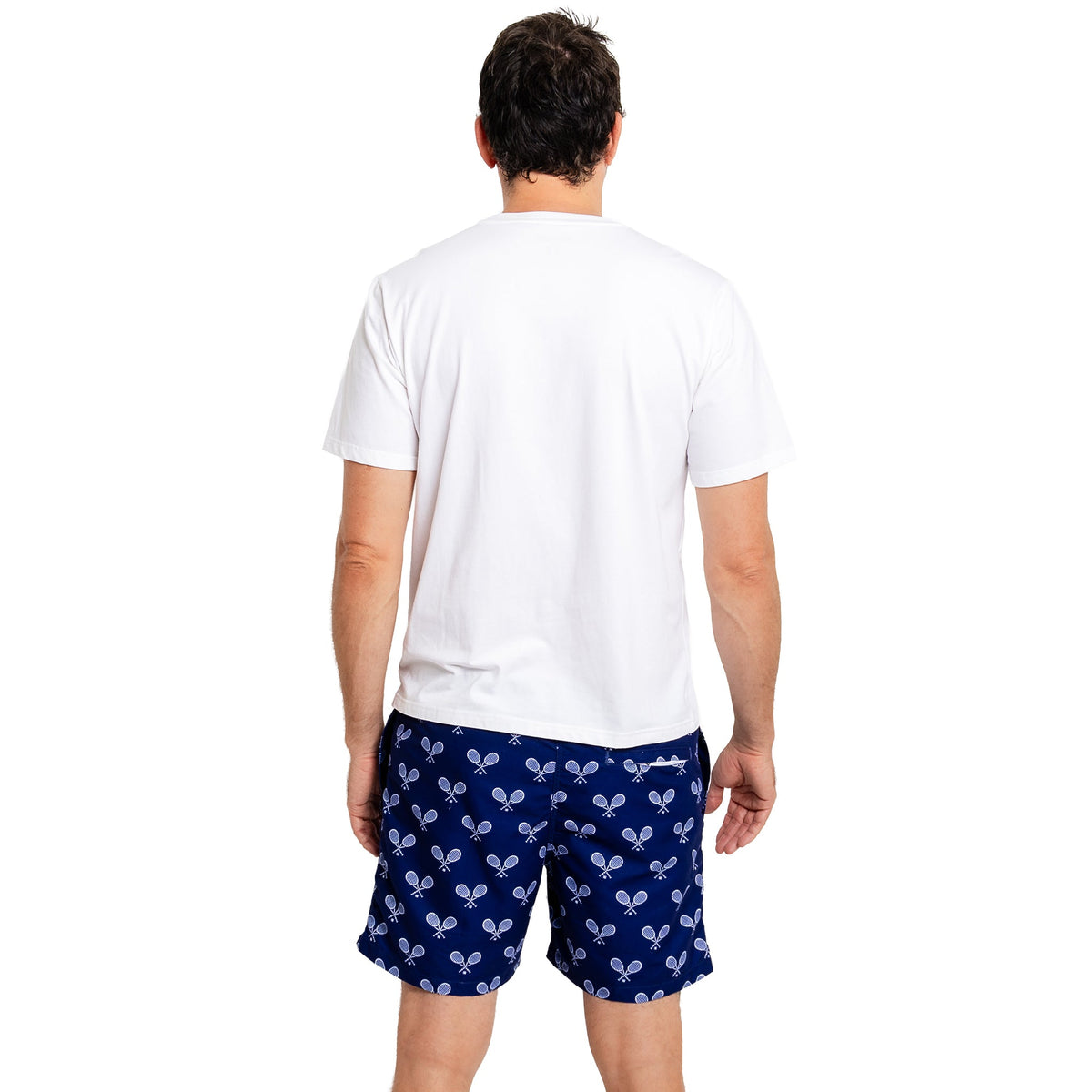 Men's Tennis Navy Swim Shorts - 5.75" inseam