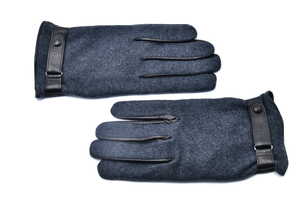 Mario Portolano Leather-Suede Belt Gloves