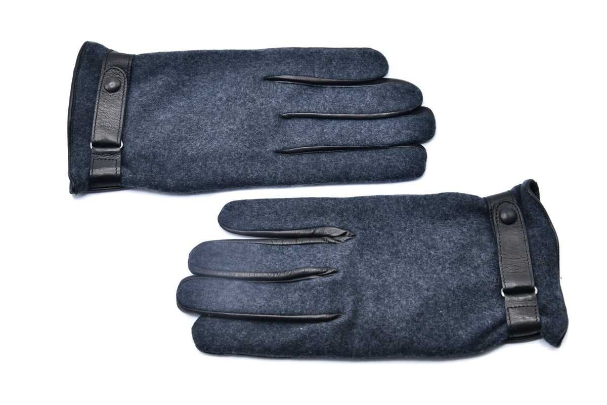 Mario Portolano Leather-Suede Belt Gloves