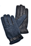 Mario Portolano Leather-Suede Belt Gloves
