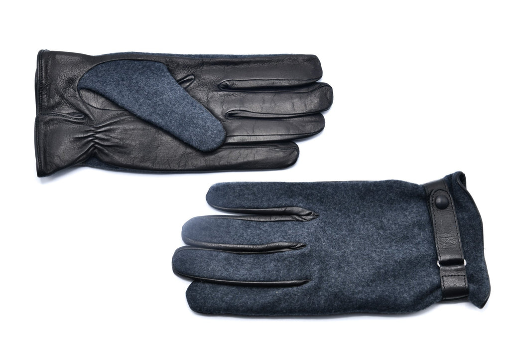 Mario Portolano Leather-Suede Belt Gloves