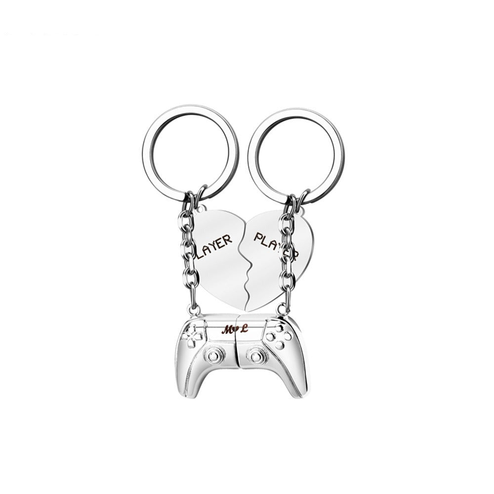 Heart engraved handle keychain Valentine's Day gift