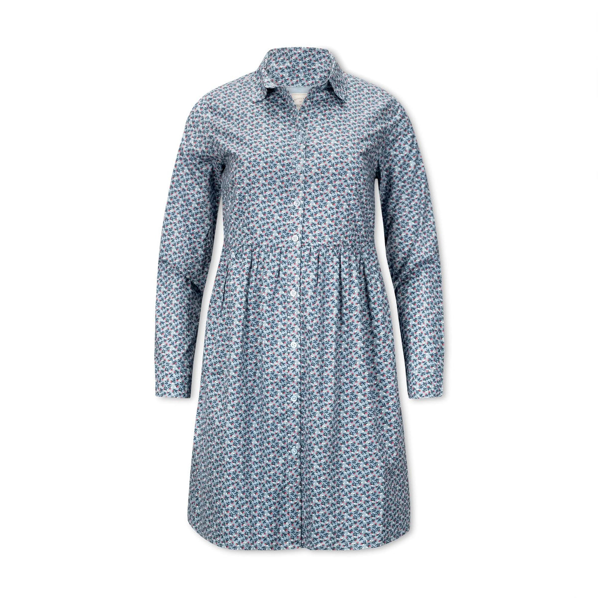 Button Front Organic Shirt Dress