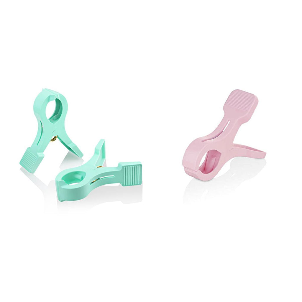 Urve Beach Towel Clips - Secure Your Towel with These 2-Pack Lounge Chair Clips. Wind Resistant, Assorted Colors