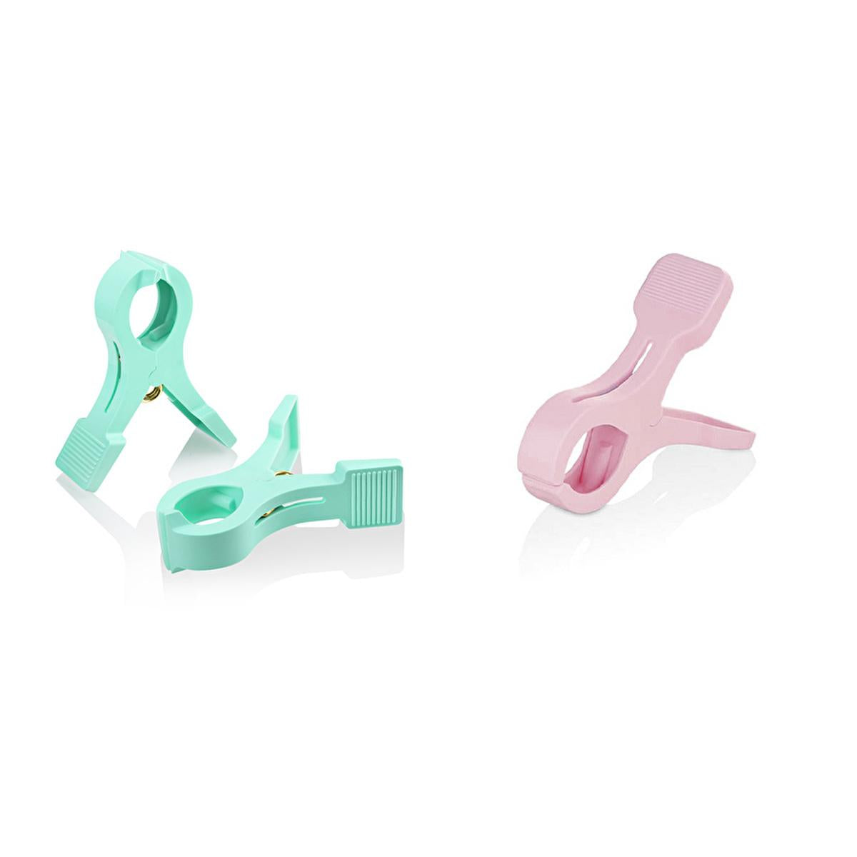 Urve Beach Towel Clips - Secure Your Towel with These 2-Pack Lounge Chair Clips. Wind Resistant, Assorted Colors