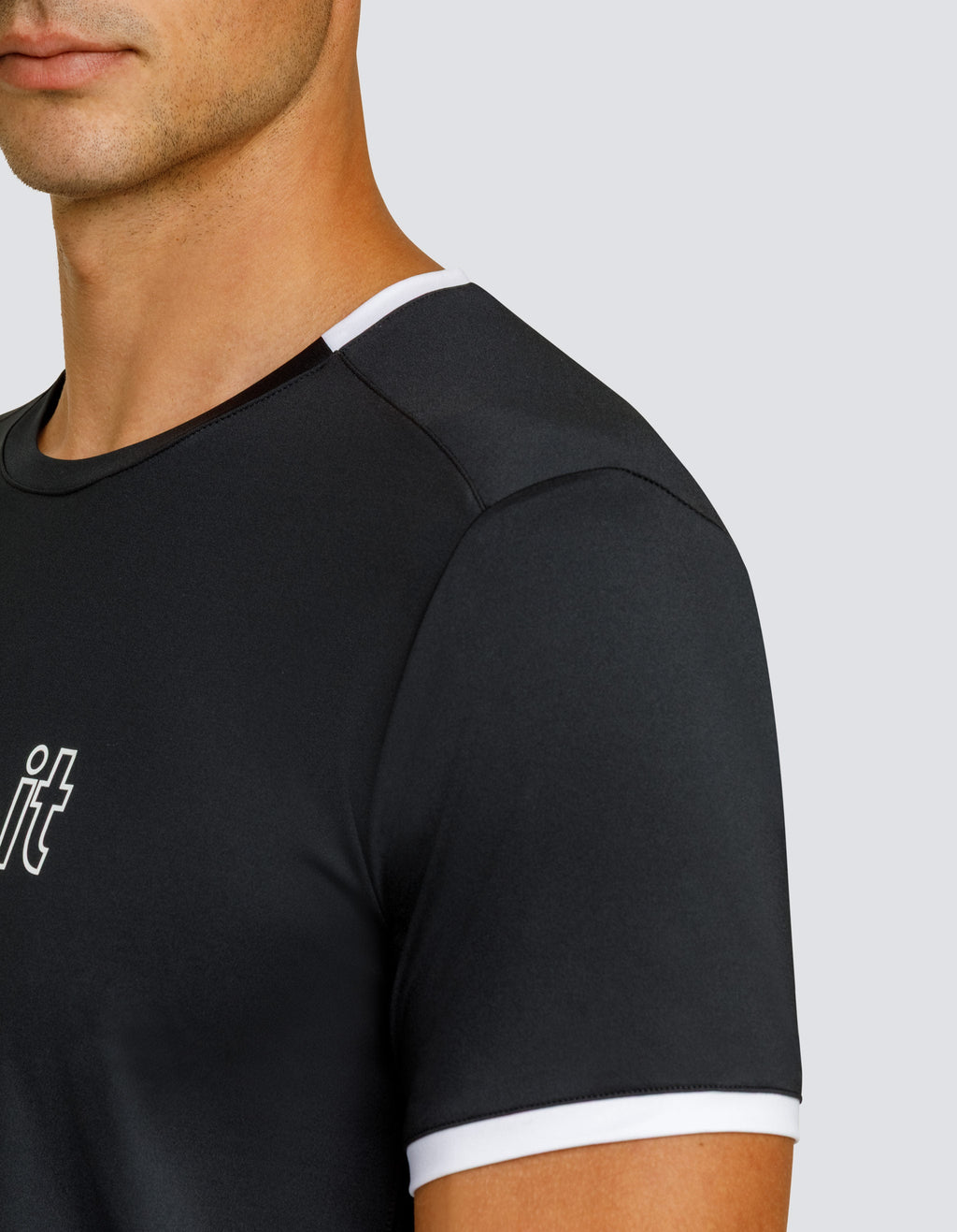 RONALDO SHORT SLEEVE TOP - ONYX BLACK