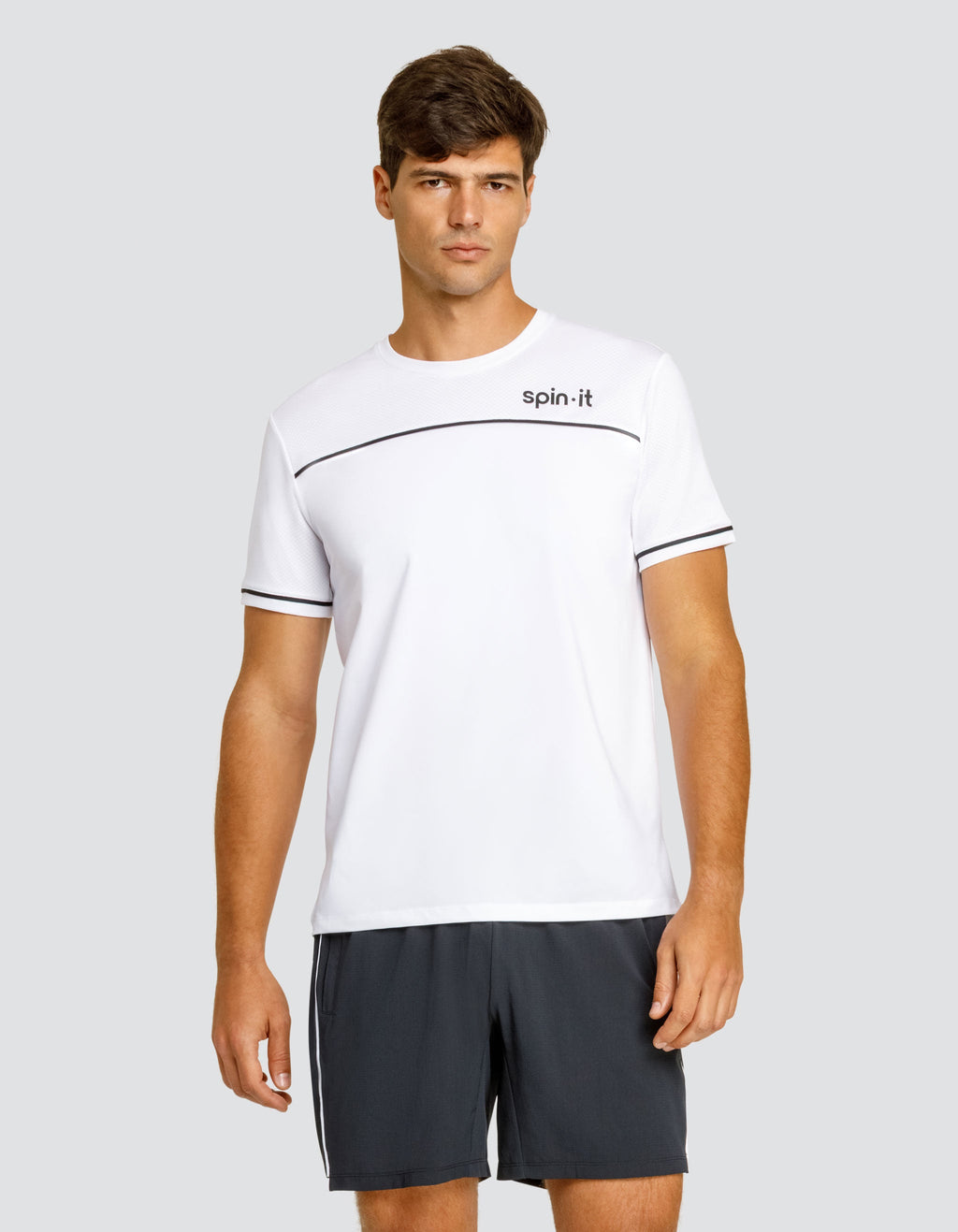 LIONEL SHORT SLEEVE TOP - CHALK WHITE