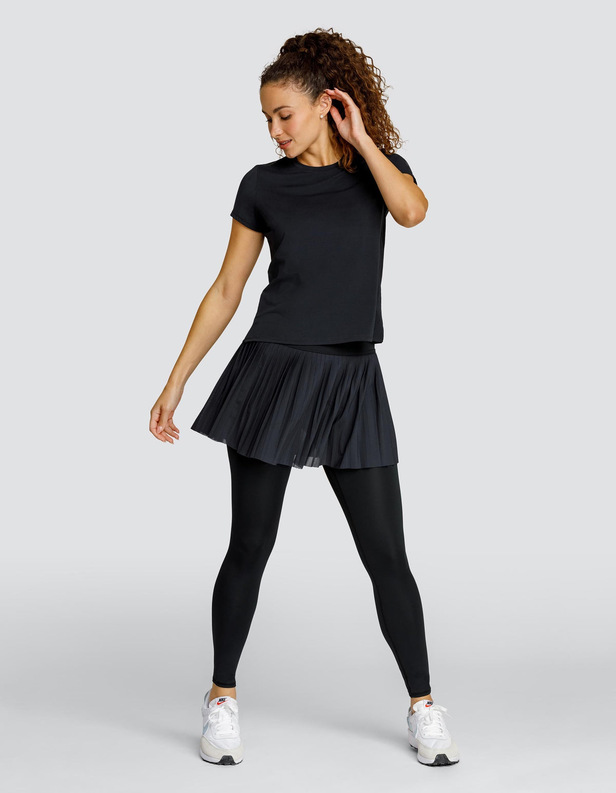 BIJOU BOXY SHORT SLEEVE TOP - ONYX BLACK