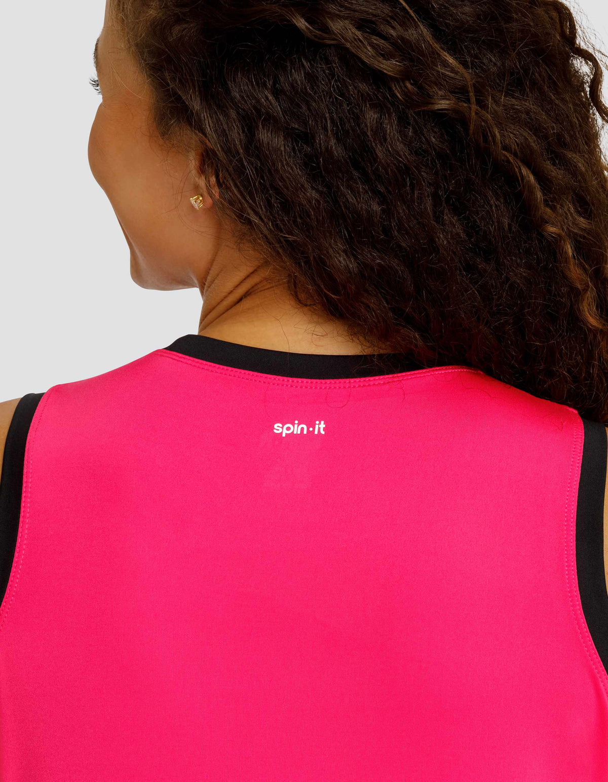 MADYN SCOOP NECK TANK - VIVID PINK