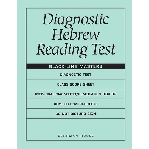 Diagnostic Hebrew Reading Test - Paperback