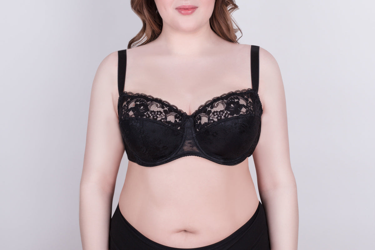 Bra Milavitsa 116180 - Lace Balconette with Cotton Cups