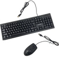 MANMU MJS-016™ Wired Ergonomic Keyboard & Mouse Combo Set – USB, 1200 DPI, CE Certified, Home & Office Gaming Setup | FlipStylez LLC®