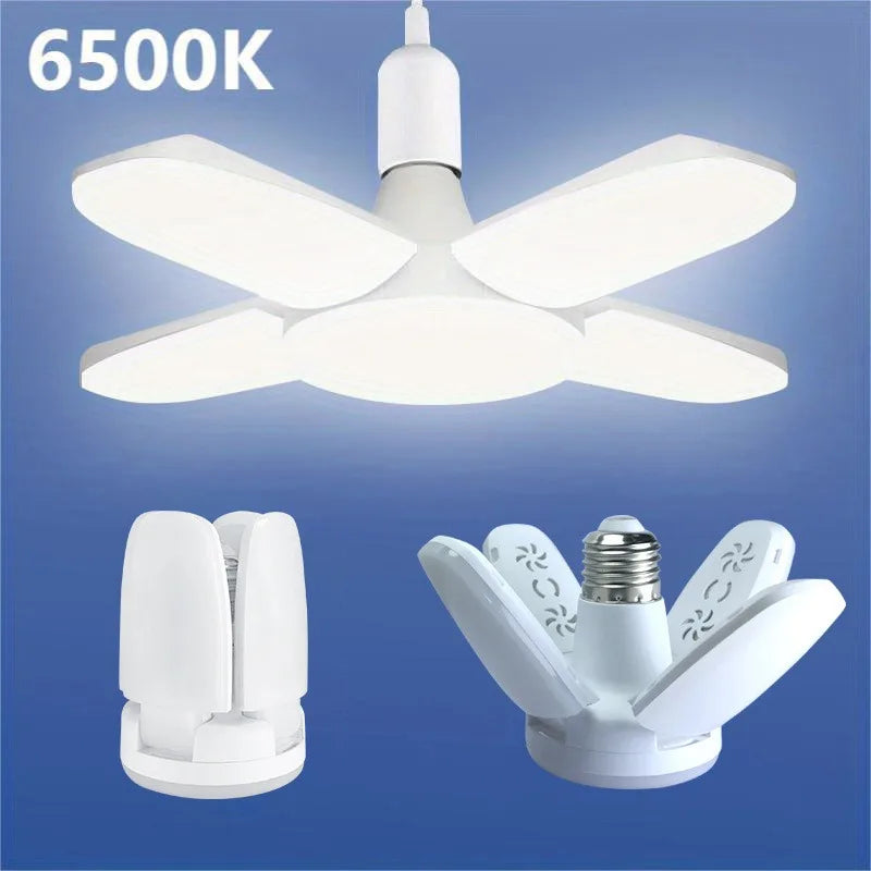 Foldable LED Bulb | 28W E27 Cool White | Garages, Workshops & Home Lighting