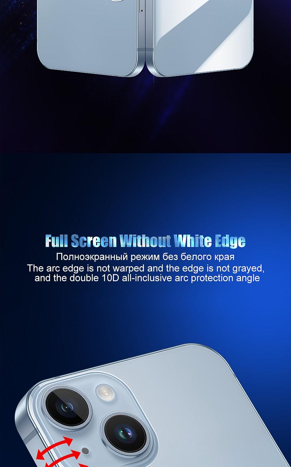 Full Cover Back Film For iPhone 14 13 11 12 Pro MAX Mini Screen Protector XR X XS Max 7 8 6S Plus SE Accessories Full Screen Protector Explosion-Proof Back Film