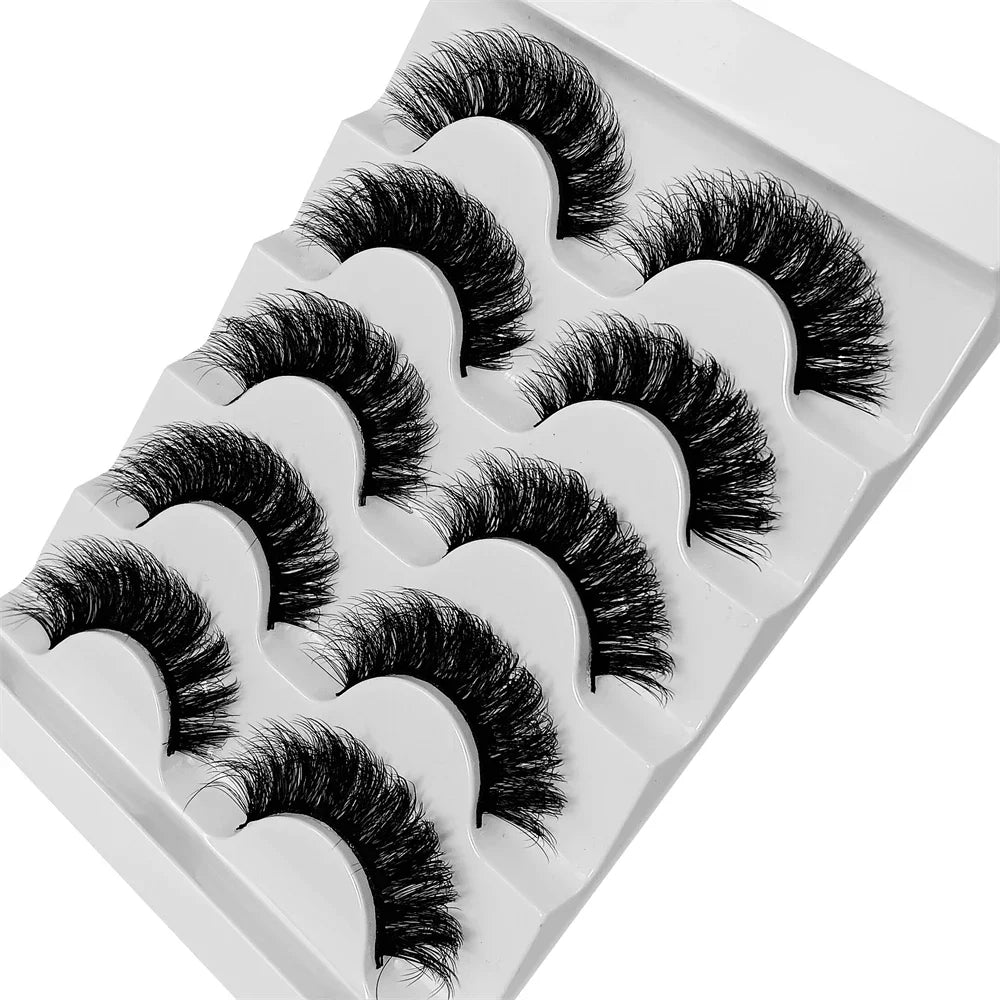 Mink Fluffy 3D Fake Lashes Makeup Messy False Eyelashes