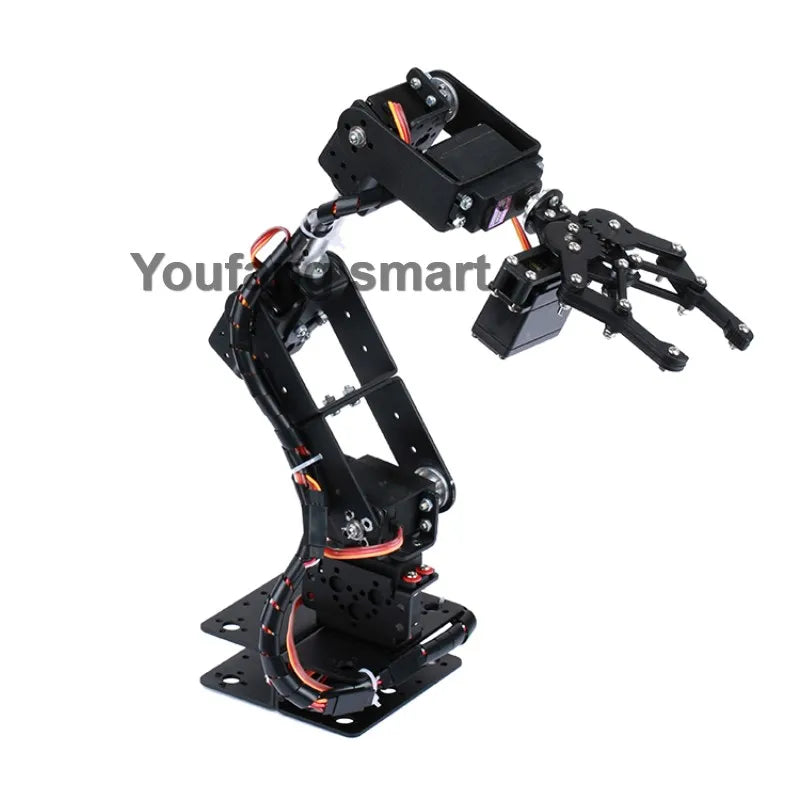 360 Degrees 6 DOF Robot Metal Alloy Mechanical Arm Claw Kit MG996R for Arduino Robotics Kit Educational Ps2 Programmable Toys