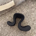 Korean Simple Matte Hair Clips Retro Geometric Claw Clips Half-Up Shark Clip