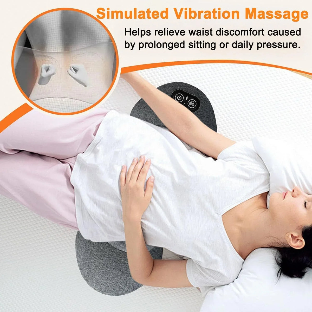 3 in 1 Back Massager Hot Compress Vibration Traction Back Massager Lumbar Pain Back Support Massager Plug-in/Rechargeable