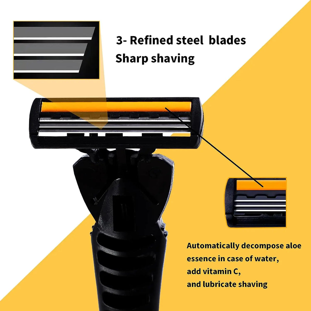 3-Layer Shaver Sack Stainless Steel Safety Razor