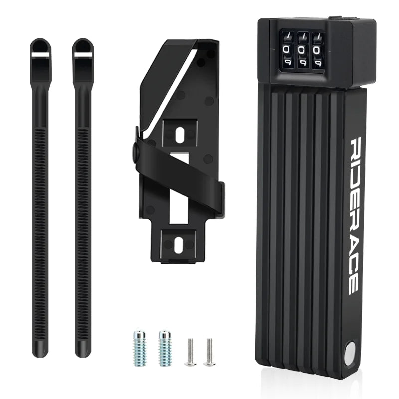 Folding Bicycle Lock | Combination Code & Compact Design | Bicycles & Compatible E-Bikes