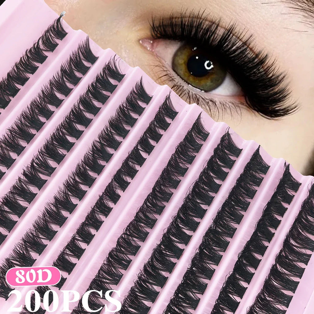 Cluster Lashes Natural Look Mixed Tray Eyelash Extension Volume Lash Clusters Eyelashes Long