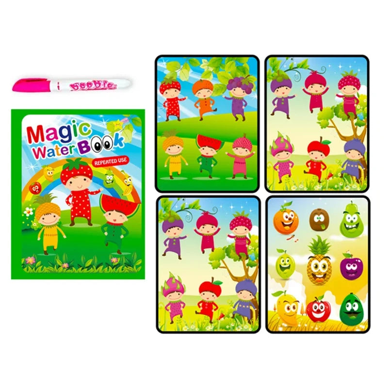 Water Drawing Book for Toddlers | Reusable Montessori Coloring Toy