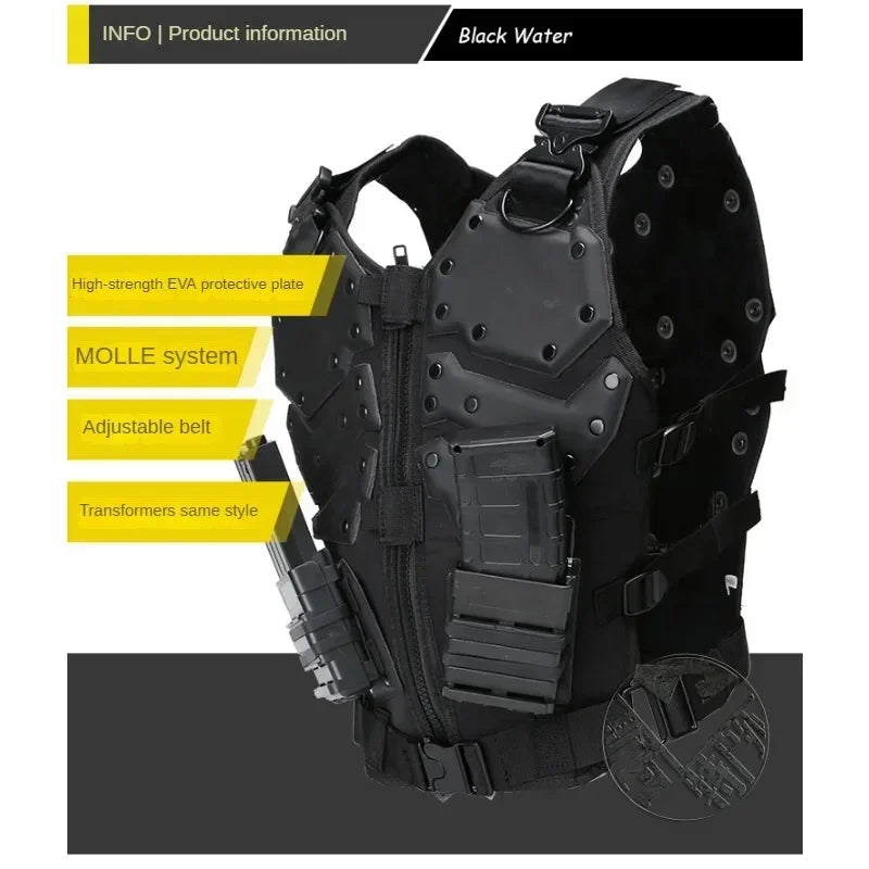 Tactical Vest Tmc Special Forces Outdoor Multi-purpose Cs Protective Combat Self Defense Security Vest Eva Molle Safety