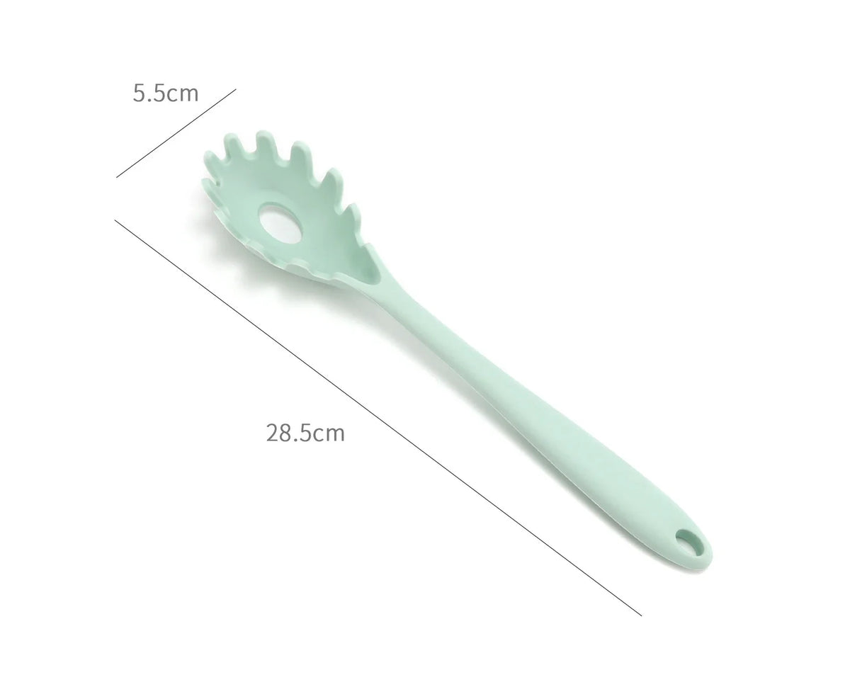 11.2 Inch Pasta Fork Premium Silicone Spaghetti Strainer Heat