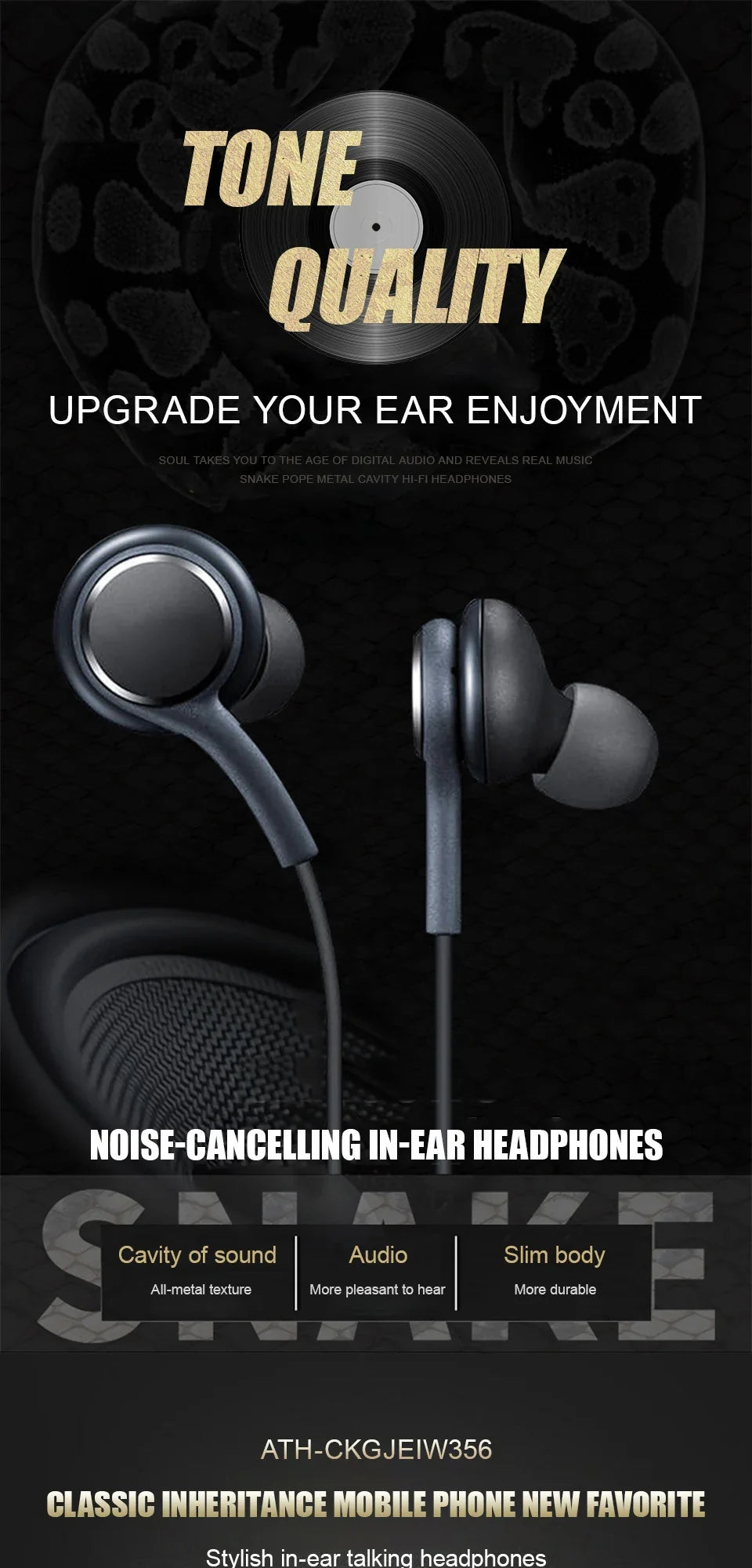 Type C Wired Earphone For Samsung Galaxy S23 S21 S22 Ultra Plus 3.5 mm Earbuds Headphones A54 A34 A53 A53 Accessories