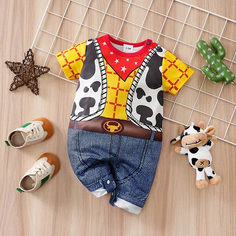 0-18months Cosplay Newborns Baby Clothes One-Piece Cartoon