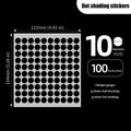 100pcs Black Light-Blocking Stickers for VR Glasses AI Intelligent
