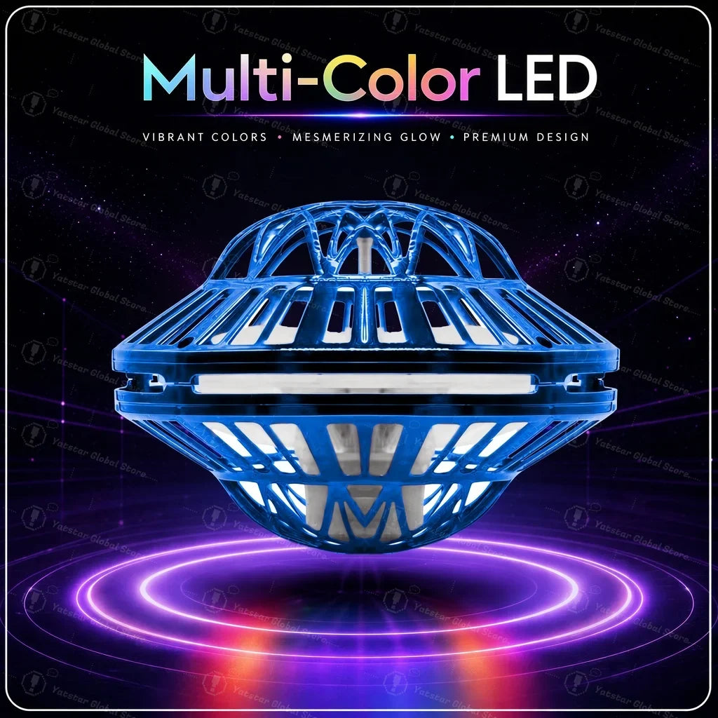 Flying Ball with Color LED Lights & Automatic Boomerang, Anti-Gravity Hover Toy Great Outdoor Indoor Fun Gift for Teens & Adults