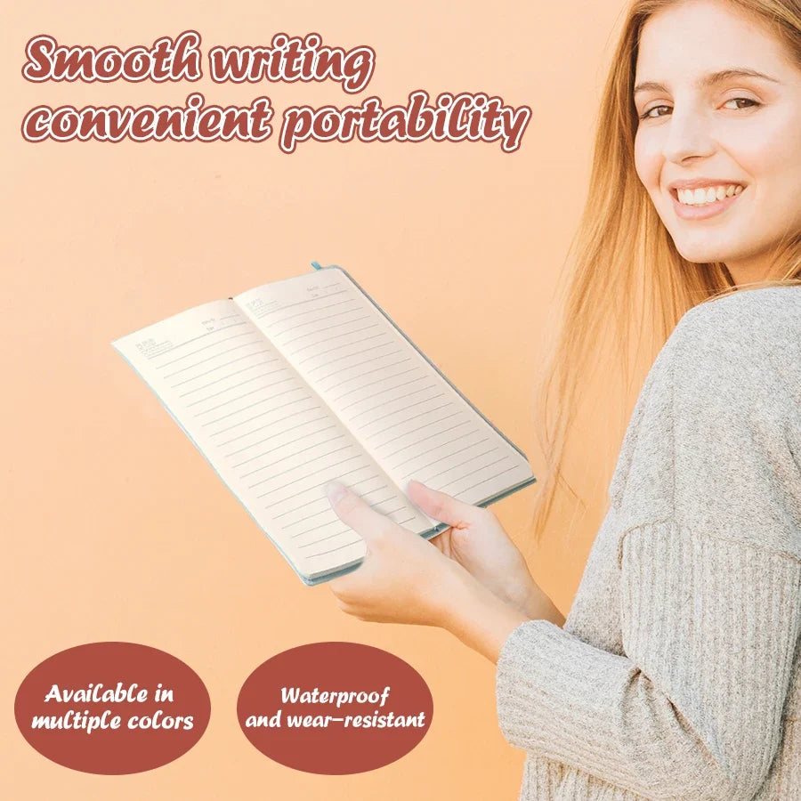 Popular A5 bound notebook, 200 pages, school supplies, agenda, suitable for offices, universities, couples, is the best gift