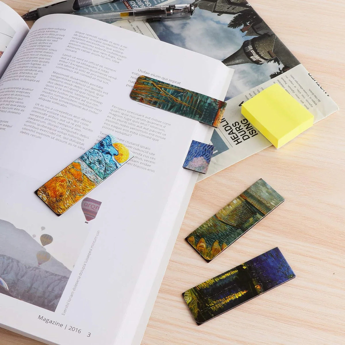 4PCS Bookmarks Magnet Book Markers Page Clip for Students Teachers School