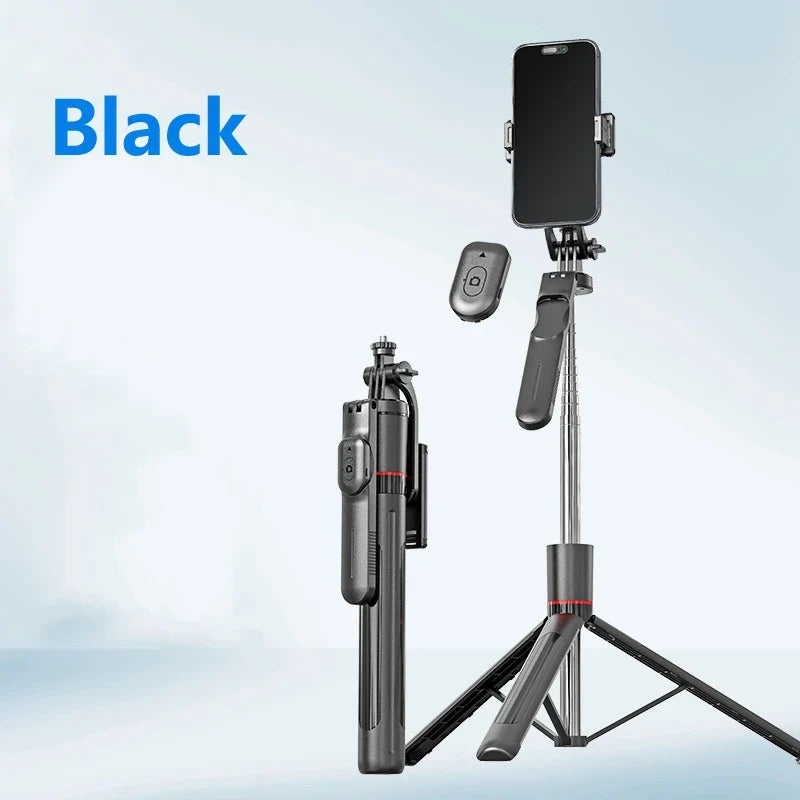 Selfie Stick 1.7 Meter Ultra Long Stretch Portable debounce Phone Holder Bluetooth Remote With Fill light Tripod Stand For Live