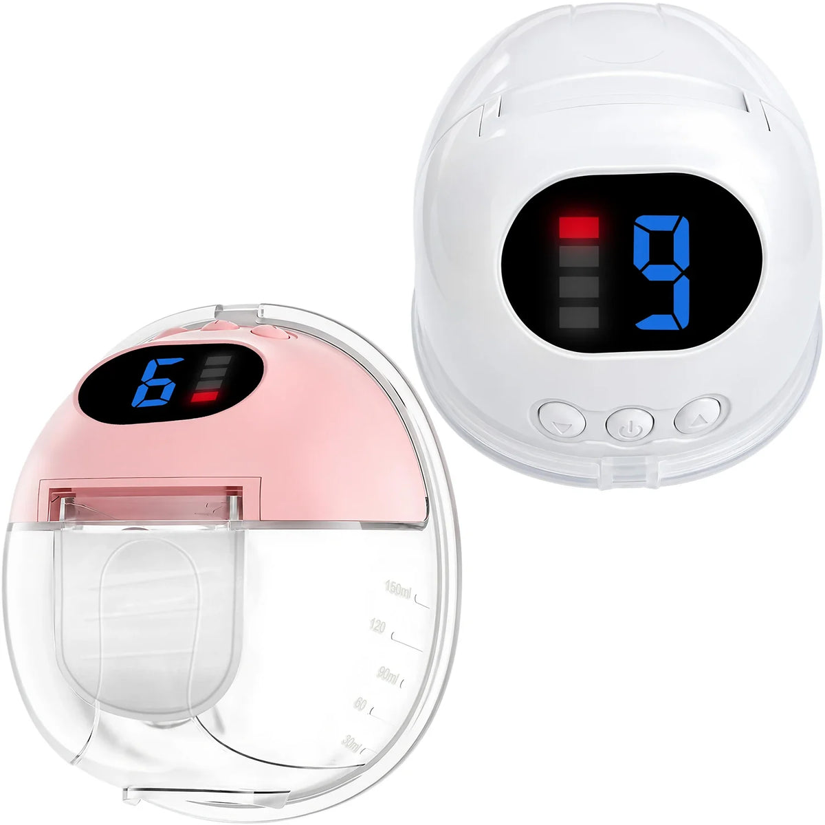 Adjustable Suction Wearable Electric Breast Pump Hands‑Free In‑Bra Design Quiet Portable Breast Milk Pump for Daily Breastfeedin