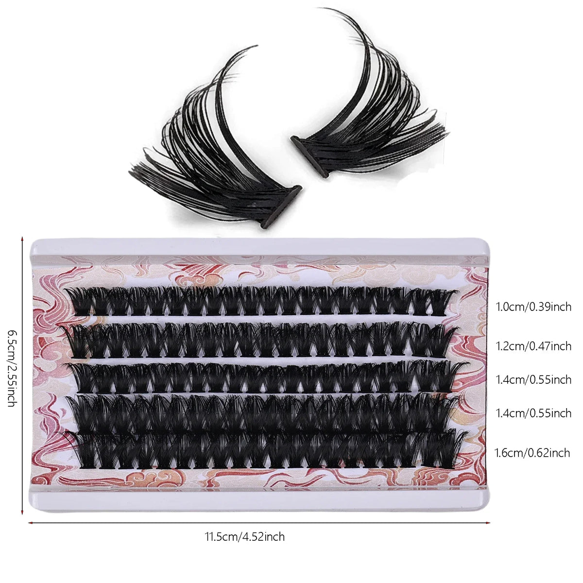 Lashes Soft Natural Lashes Fake Lash Cluster False Eyelashes 100 Pack