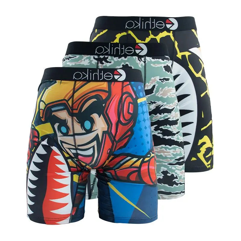 3Pcs Men Underwear Boxer Shorts