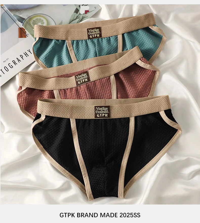 Men's Briefs 3-Pack | Nylon-Elastane Stretch Knit | Everyday Wear & Travel