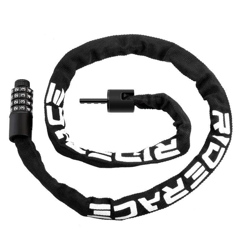 Bicycle Chain Lock | Combination Code & Cloth Sleeve | Bicycles & Compatible E-Bikes