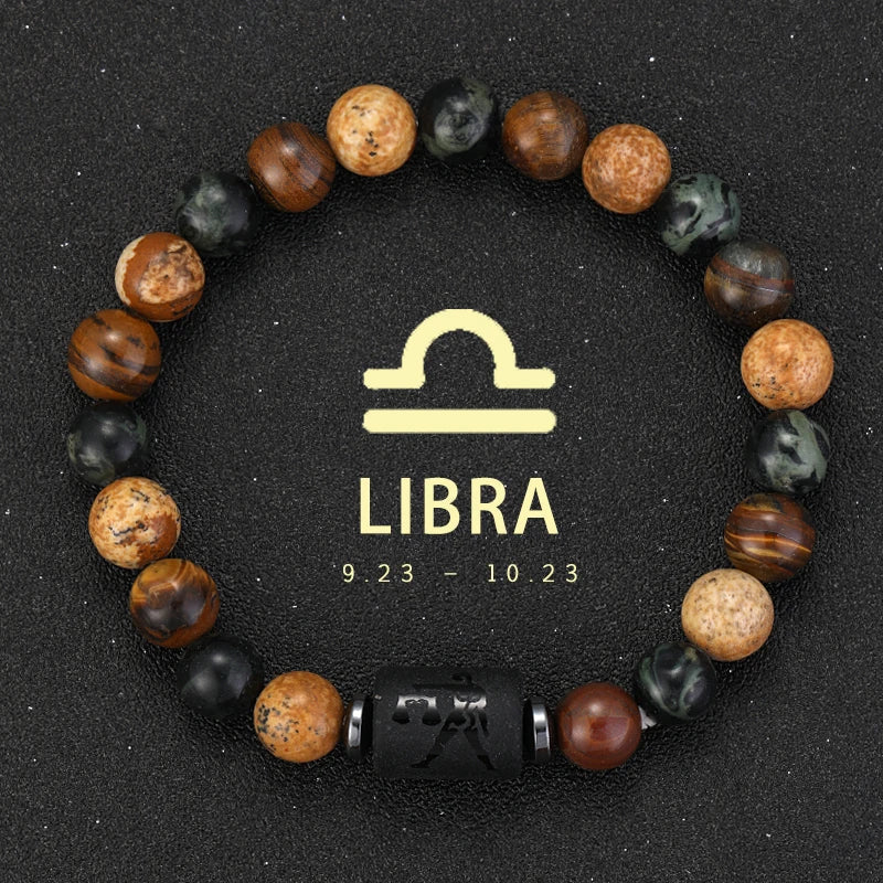 Sagittarius Zodiac Bracelet Natural Stone