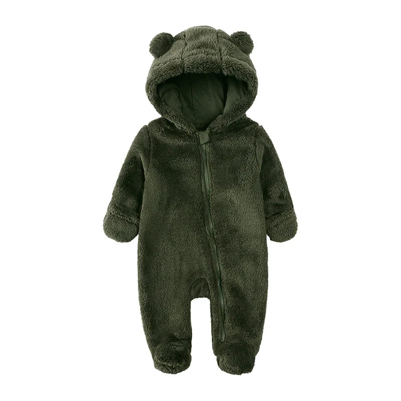 0-24m Baby Rompers Clothes Winter Newborn Baby Boy