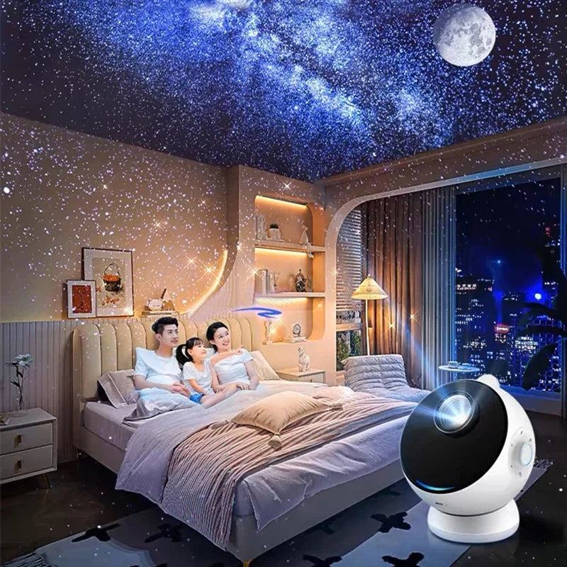 2025 Dynamic Meteor 12 in 1 Ultra Clear Galaxy Projector Lamp Rotary Planetarium Projector Light with Music Player for Kids Gift